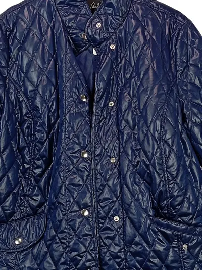 Paola! Damen Steppjacke Gr. 46/3XL Blau Gesteppt Übergangsjacke