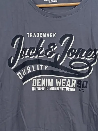 Jack & Jones Herren T-Shirt Denim Wear 90 Grau Gr. 56/3XL