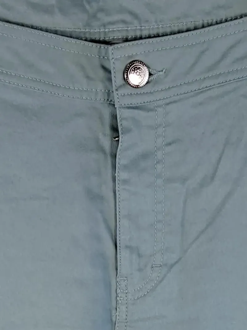 ElleNor Capri Jeans Damen Hose Grau Gr. W33/48/XL Baumwolle Stretch Freizeit 2