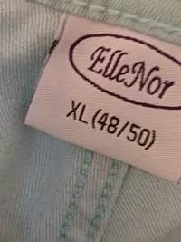 ElleNor Capri Jeans Damen Hose Grau Gr. W33/48/XL Baumwolle Stretch Freizeit 5