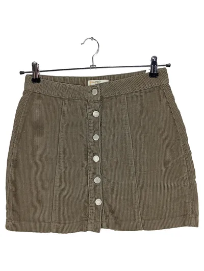 Don't Think Twice Cordrock Damen Gr. 38 Oliv Minirock Knopfleiste