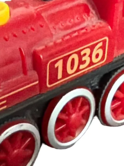 Eichhorn 1036 Spielzeug Eisenbahn Lokomotive Rot Kunststoff Kinder
