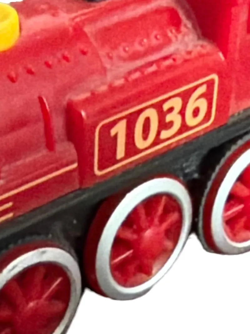 Eichhorn 1036 Spielzeug Eisenbahn Lokomotive Rot Kunststoff Kinder 2