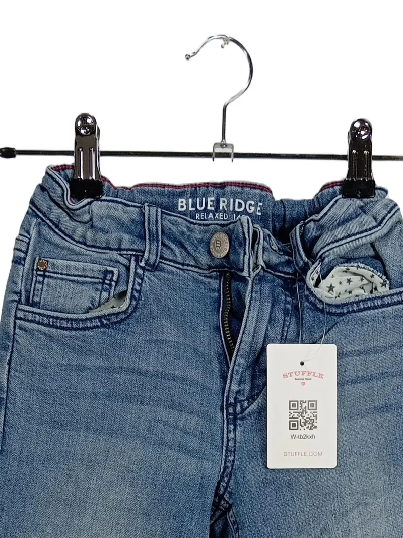 Blue Ridge Jeans Kinder Relaxed Fit Gr. 140 Blau Denim Hose 3