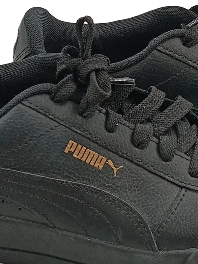 PUMA Carina Sneaker Low Damen Schwarz Leder Gr. 39 Sportschuhe