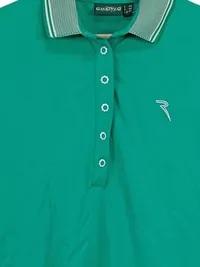 Chervò Damen Poloshirt Gr. 40/L Grün Sportlich Kurzarm 4