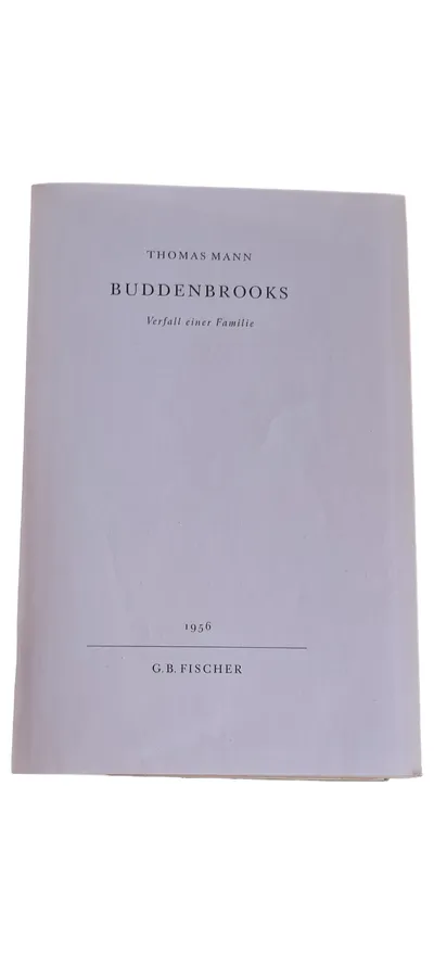 Thomas Mann Buddenbrooks Gesellschaftsroman Hardcover Deutsch G. B. Fischer