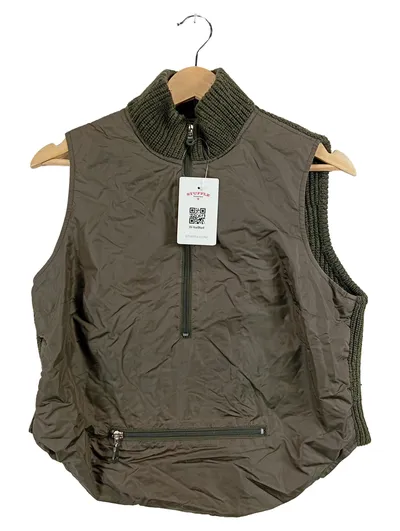 MEXX Damen Steppweste Gr. 40 Oliv Stehkragen Outdoor Weste