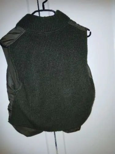 MEXX Damen Steppweste Gr. 40 Oliv Stehkragen Outdoor Weste