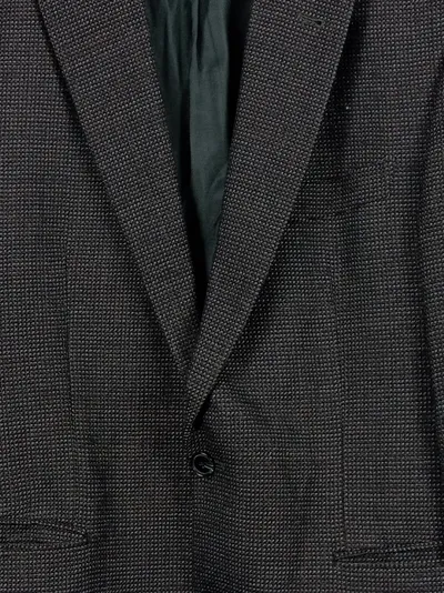 Atelier Torino Herren Sakko Gr. 26 Grau Strukturmuster Business