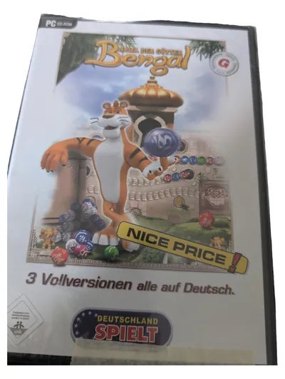 Deutschland Spielt Bengal Spiel der Götter PC CD-ROM 3 Vollversionen Puzzle