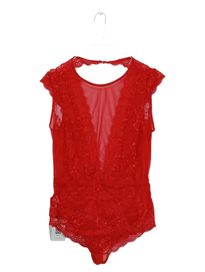 Avidlove Damen Body Spitze Rot Gr. 38/M Dessous Lingerie Bodysuit