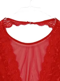 Avidlove Damen Body Spitze Rot Gr. 38/M Dessous Lingerie Bodysuit 4