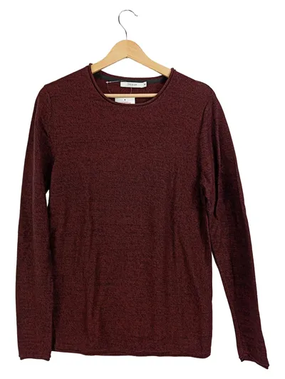 Jack & Jones Premium Herren Pullover Gr. M Bordeaux Meliert Baumwolle