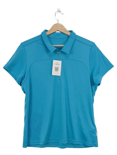 Icepeak Damen Poloshirt Türkis Gr. 44/XXL Sportlich Kurzarm