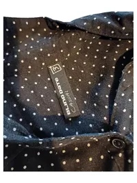Blind Date Damen Hemdbluse Polka Dots Schwarz Weiß Gr. M 38 Viskose 4