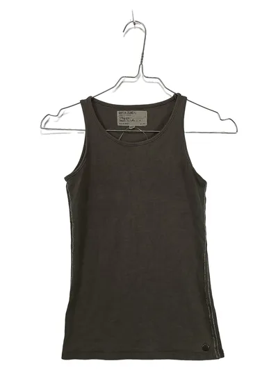 Garcia Jeans Kinder Tanktop Top Gr. 140 Oliv Grün Casual