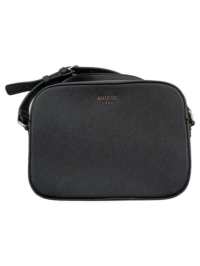 GUESS Damen Umhängetasche Schwarz Camera Bag Crossbody 1981 Elegant