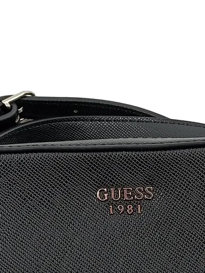 GUESS Damen Umhängetasche Schwarz Camera Bag Crossbody 1981 Elegant