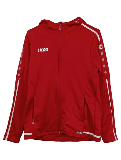 JAKO Damen Trainingsjacke Kapuze Rot Gr. 38/M Sportjacke