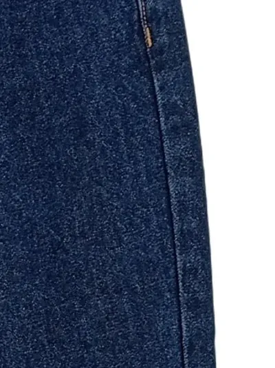 Pull&Bear Mom Jeans Damen Gr. 40/L Blau Baumwolle High Waist