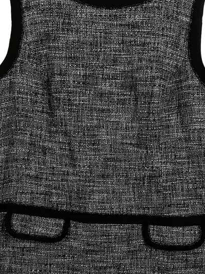 s.Oliver Selection Damen Businesskleid Gr. 44/XXL Grau Tweed Etuikleid