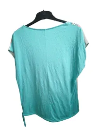 CARTOON Damen T-Shirt Kurzarm Viskose Geometrisch Mehrfarbig Gr. 36 S 2
