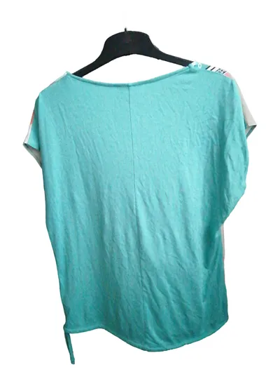 CARTOON Damen T-Shirt Kurzarm Viskose Geometrisch Mehrfarbig Gr. 36 S
