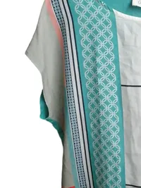 CARTOON Damen T-Shirt Kurzarm Viskose Geometrisch Mehrfarbig Gr. 36 S 3