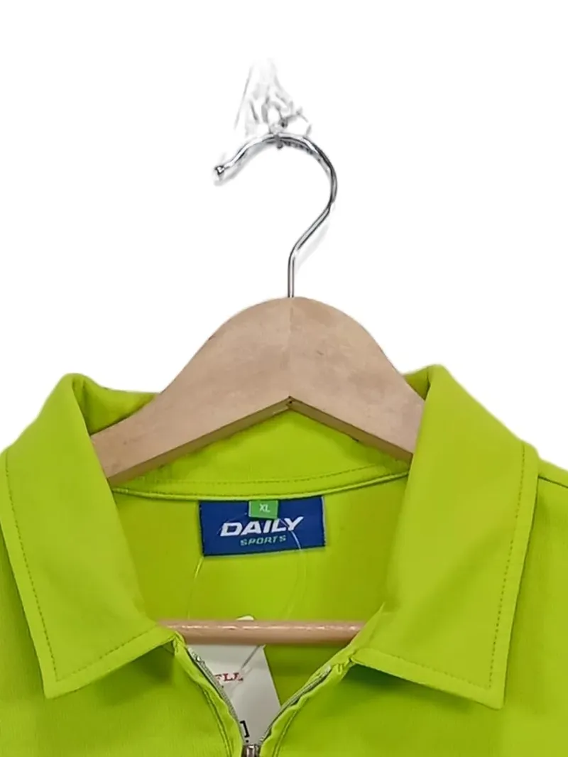 Daily Sports Damen Poloshirt Gr. 42/XL Grün Sportlich Kurzarm Reißverschluss 4