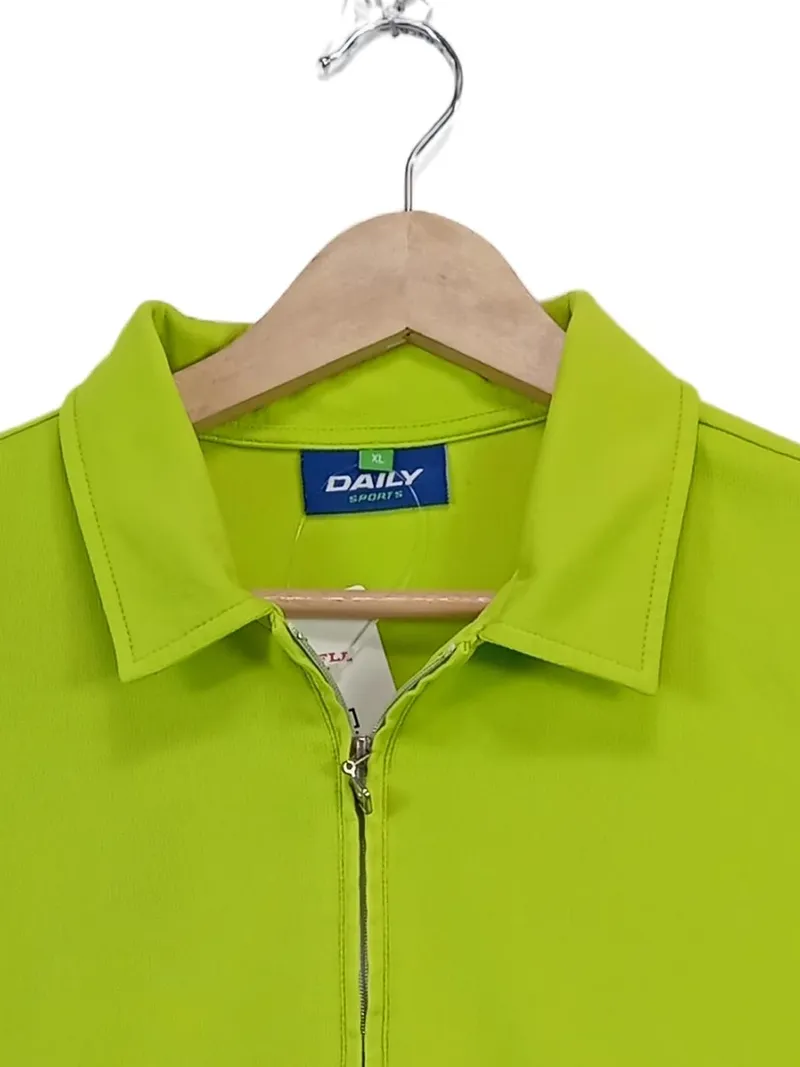 Daily Sports Damen Poloshirt Gr. 42/XL Grün Sportlich Kurzarm Reißverschluss 5