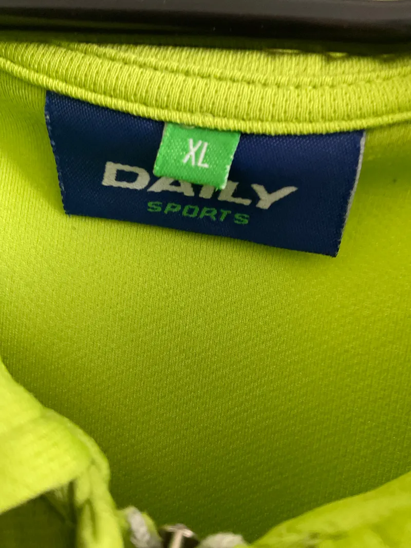 Daily Sports Damen Poloshirt Gr. 42/XL Grün Sportlich Kurzarm Reißverschluss 8