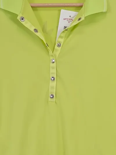 Daily Sports Damen Poloshirt Grün Gr. 40/L Sportlich Kurzarm