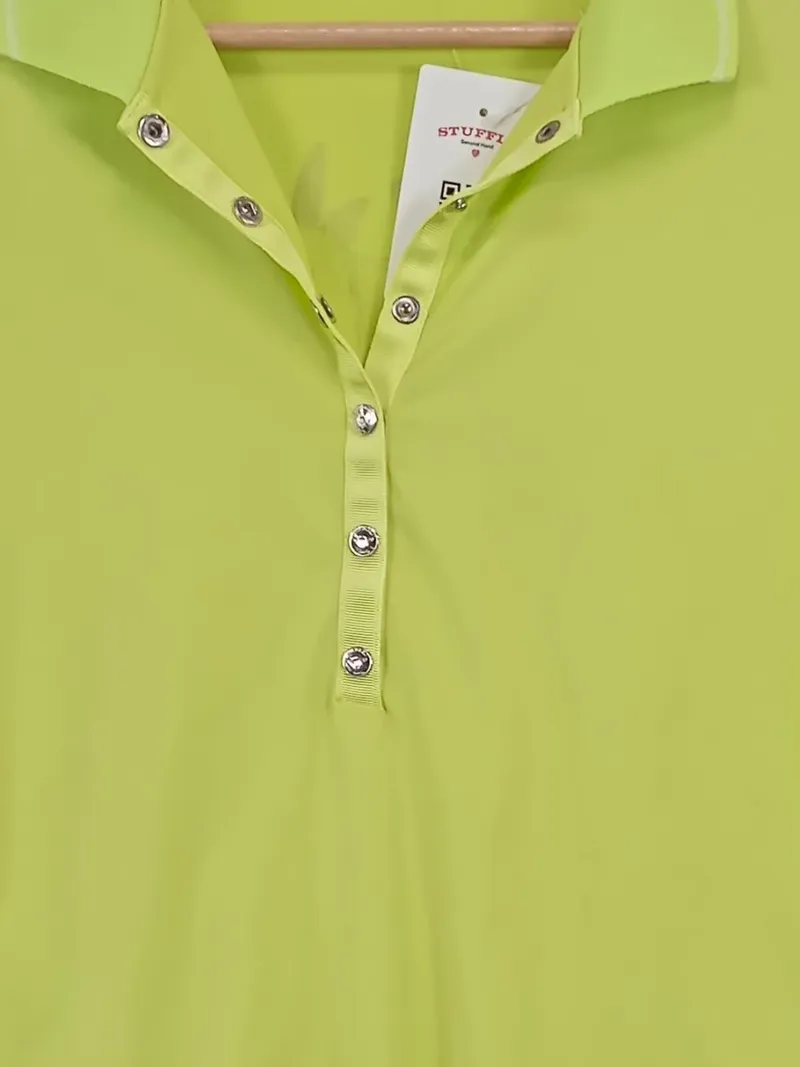 Daily Sports Damen Poloshirt Grün Gr. 40/L Sportlich Kurzarm 2