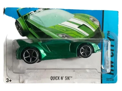 Hot Wheels Quick N' Sik HW City 32/250 Spielzeugauto Grün NEU OVP