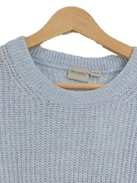 Blue Motion Damen Strickpullover Gr. 36/38 S Hellblau Rippstrick 3