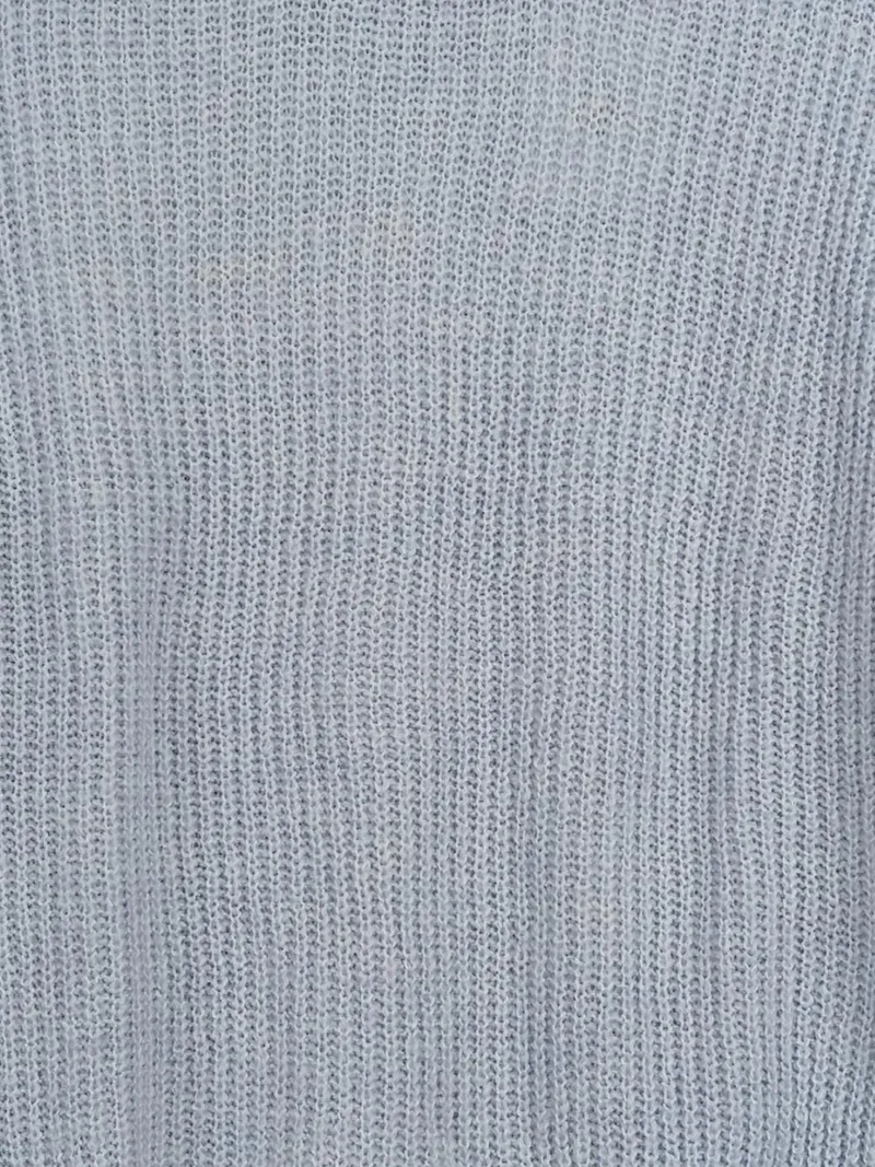 Blue Motion Damen Strickpullover Gr. 36/38 S Hellblau Rippstrick 4