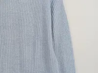 Blue Motion Damen Strickpullover Gr. 36/38 S Hellblau Rippstrick 6