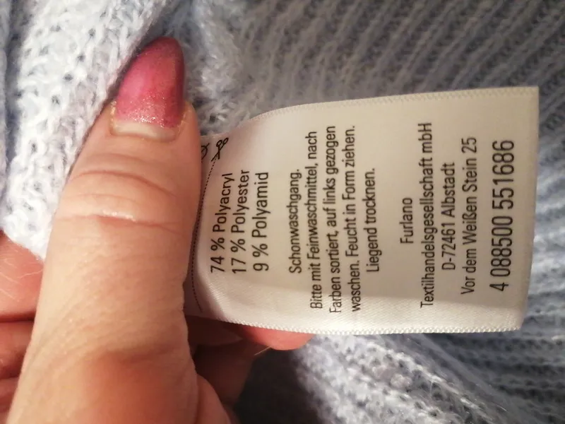 Blue Motion Damen Strickpullover Gr. 36/38 S Hellblau Rippstrick 7