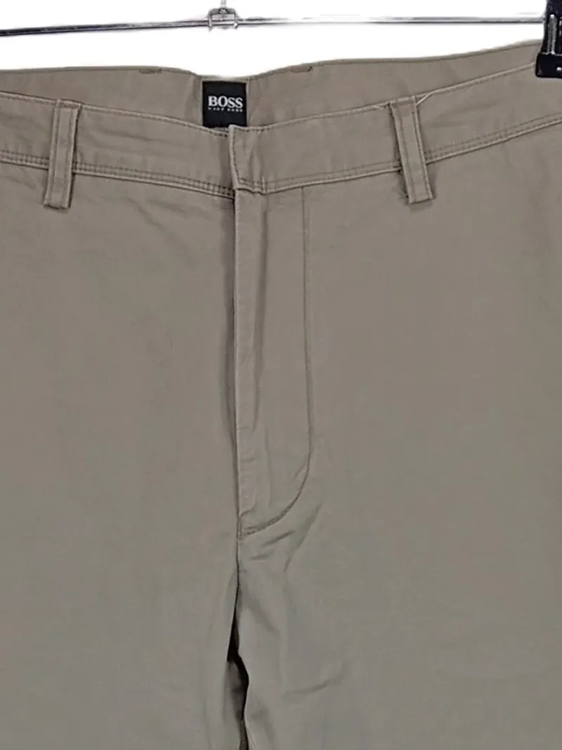 HUGO BOSS Herren Chino Stoffhose Beige Gr. 54 W38 Baumwolle 2