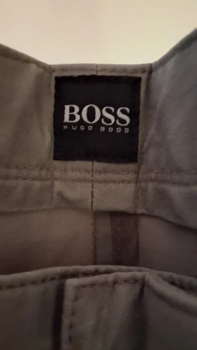 HUGO BOSS Herren Chino Stoffhose Beige Gr. 54 W38 Baumwolle 3