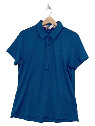 Under Armour Damen Poloshirt Gr. 40/L Blau Sportlich