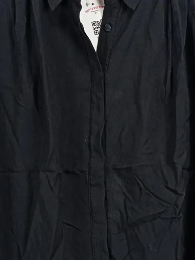 SOCCX Damen Bluse Schwarz Gr. 38/M Viskose 3/4-Arm Casual