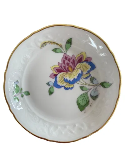 Schumann Arzberg Platzteller Vintage Porzellan Rund 11 cm Blumen Festlich