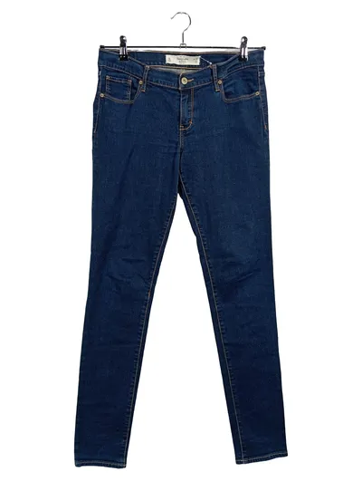 Abercrombie & Fitch Damen Jeans Slim Fit W29/L33 Blau Stretch
