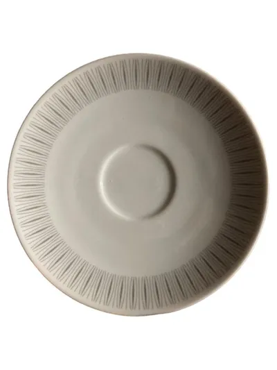 Thomas Porzellan Unterteller weiß gestreift 15 cm klassisch