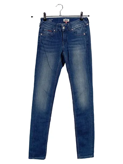 Tommy Jeans Damen Skinny Jeans Low Rise Blau W26/L32 Stretch