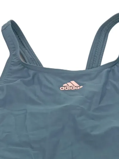 adidas Damen Badeanzug Gr. 38 Blau Navy Coral 3-Streifen Sportlich