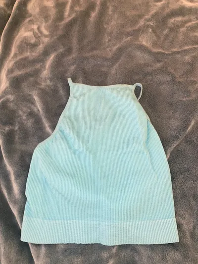Urban Outfitters Damen Tanktop Türkis Rippstrick Gr. 36/S