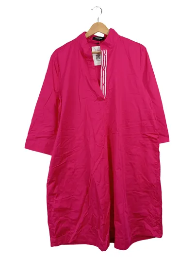 Lawrence Grey Damen Tunika Bluse Pink Gr. 44 Baumwolle Stehkragen